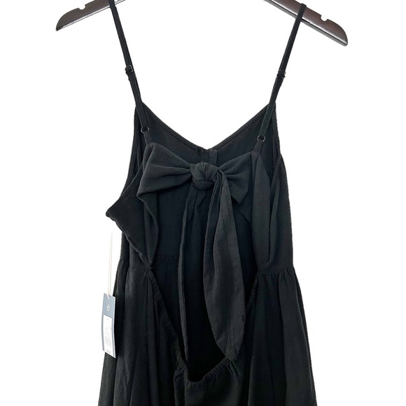 NWT- Universal Thread Black Open Tie Back Dress - Picture 6 of 8